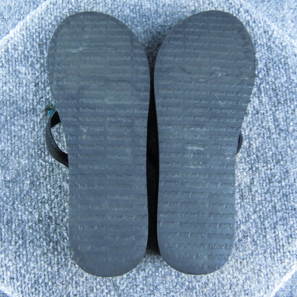 Yellowbox Women's  Flip Flop Black Synthetic‎ Size 9M Gently Used 2025 - Picture 6 of 6